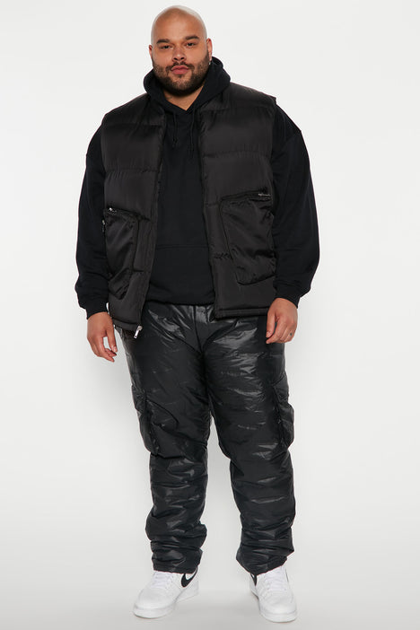 Quilted Pants, Black