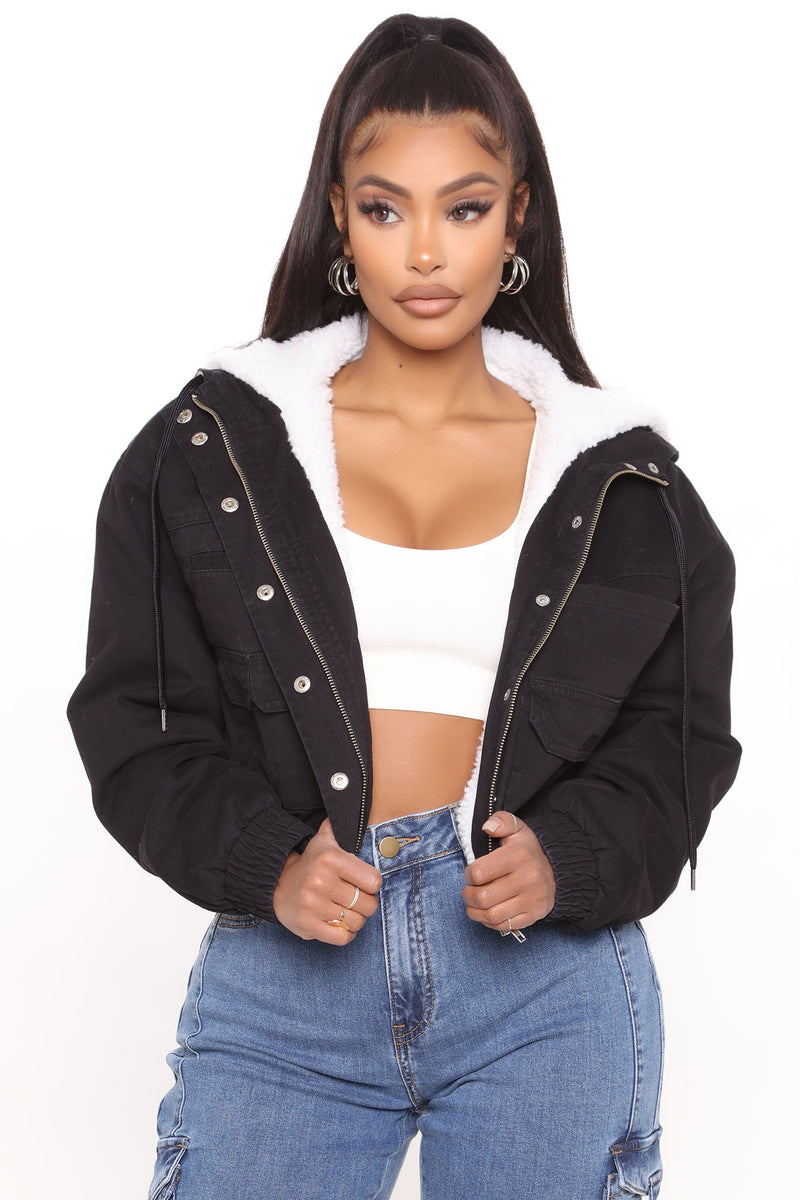Amara Crop Jacket - Black | Fashion Nova, Jackets & Coats | Fashion Nova