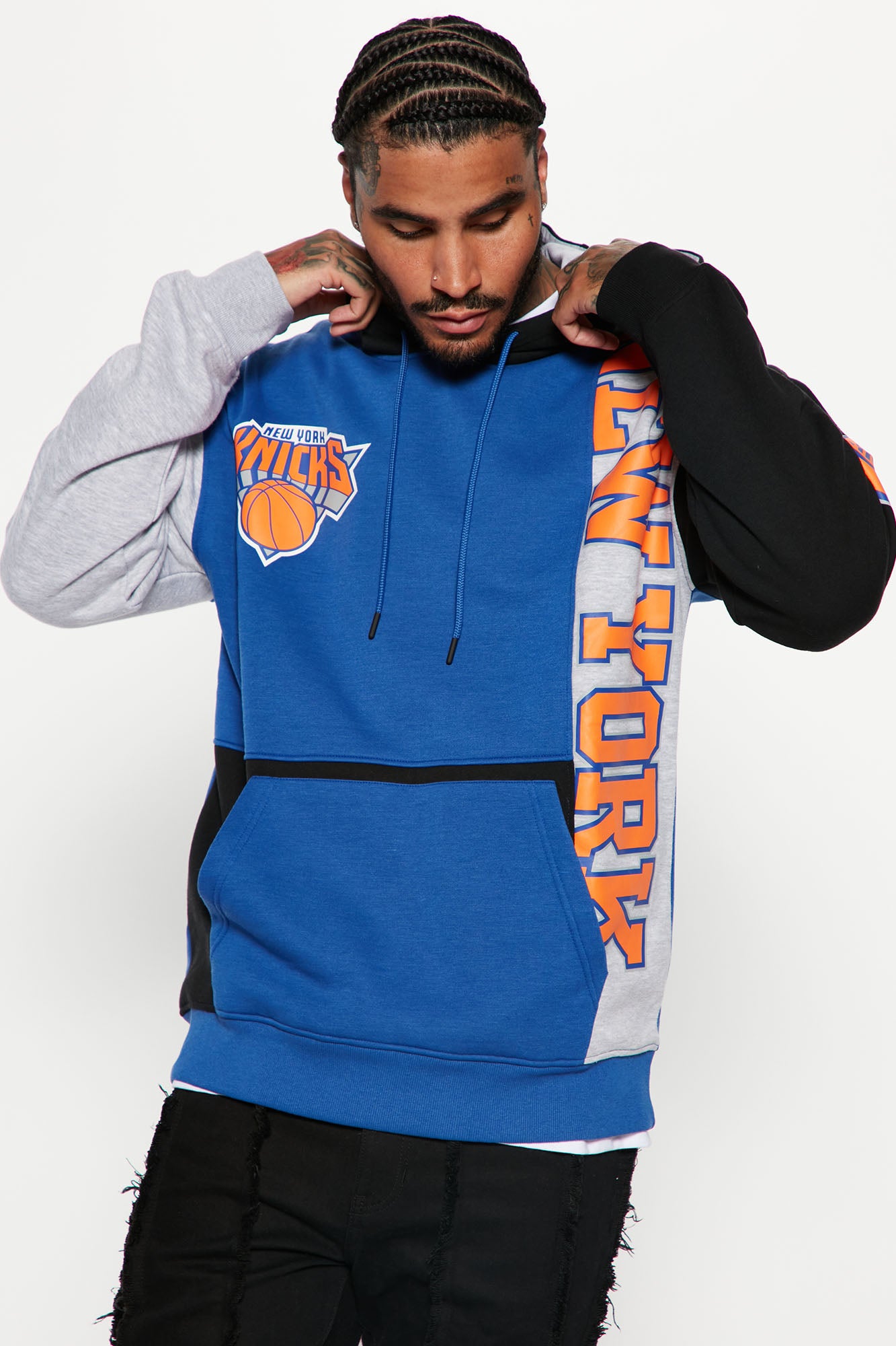 Mitchell & Ness AOP Fleece Hoodie New York Knicks
