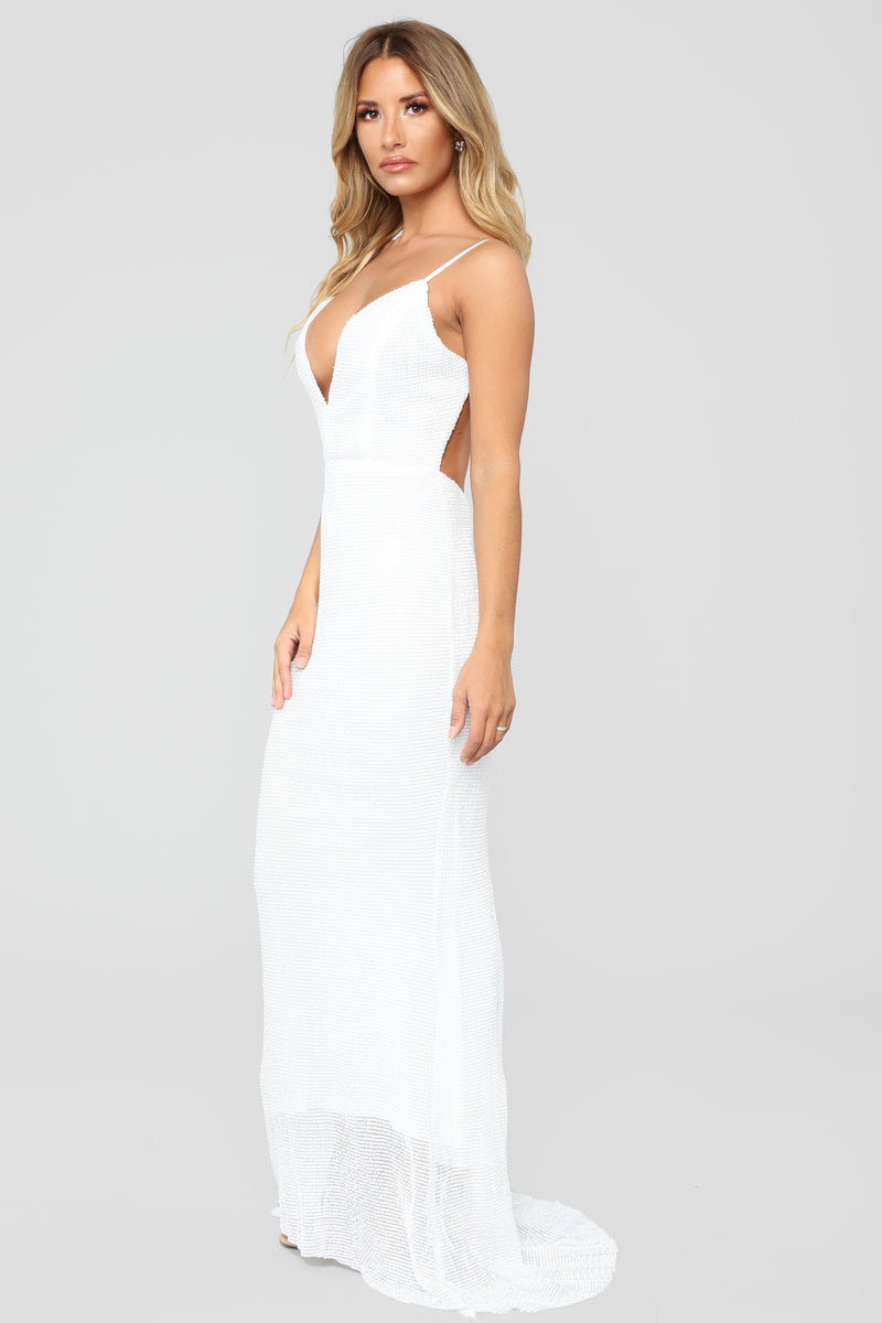 Sparkling Champagne Sequin Dress - White | Fashion Nova, Luxe | Fashion ...