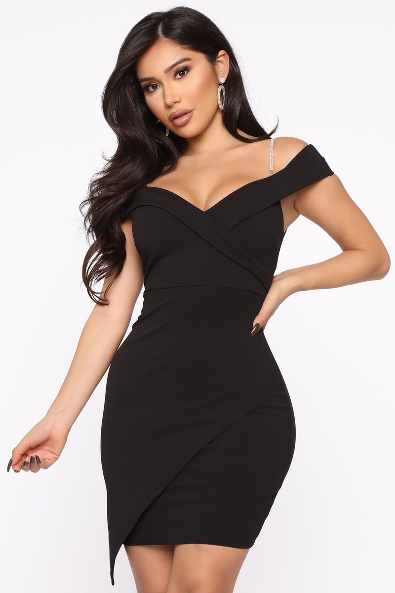 Living Well Cold Shoulder Mini Dress - Black | Fashion Nova, Dresses ...