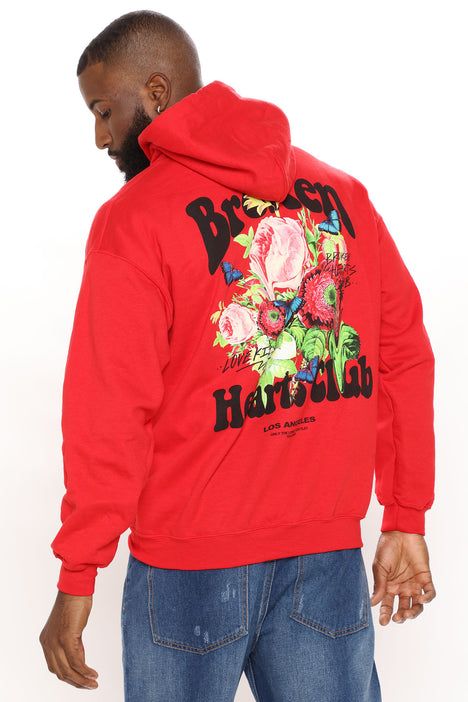 Luxury Hoodie - Red, Fashion Nova, Mens Graphic Tees