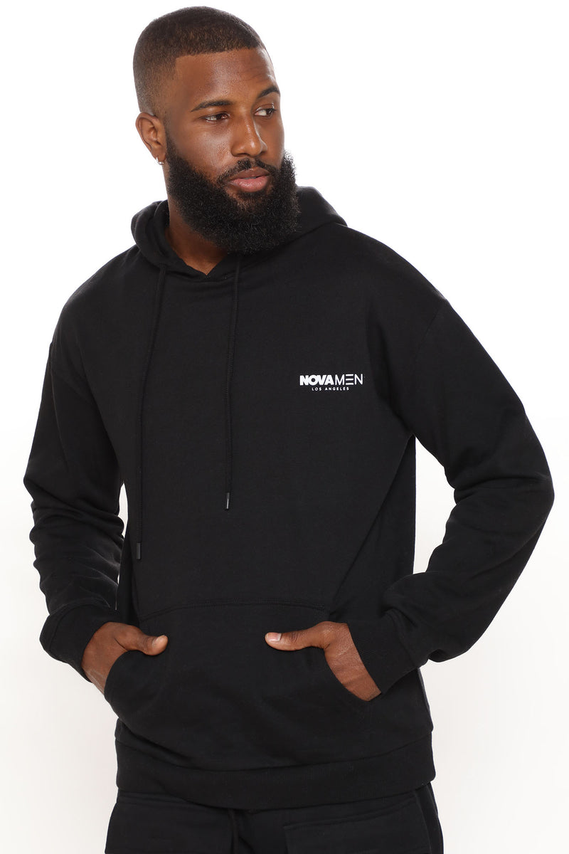 Tyson Logo Hoodie - Black | Fashion Nova, Mens Fleece Tops | Fashion Nova