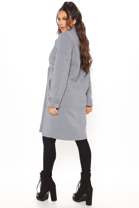 All Business Baby Coat - Heather Grey | Fashion Nova, Jackets