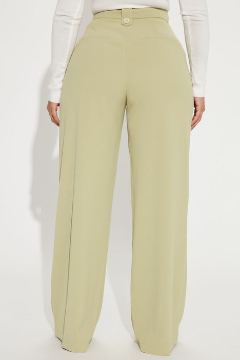 Mulholland Drive Wide Leg Trouser - Sage | Fashion Nova, Pants