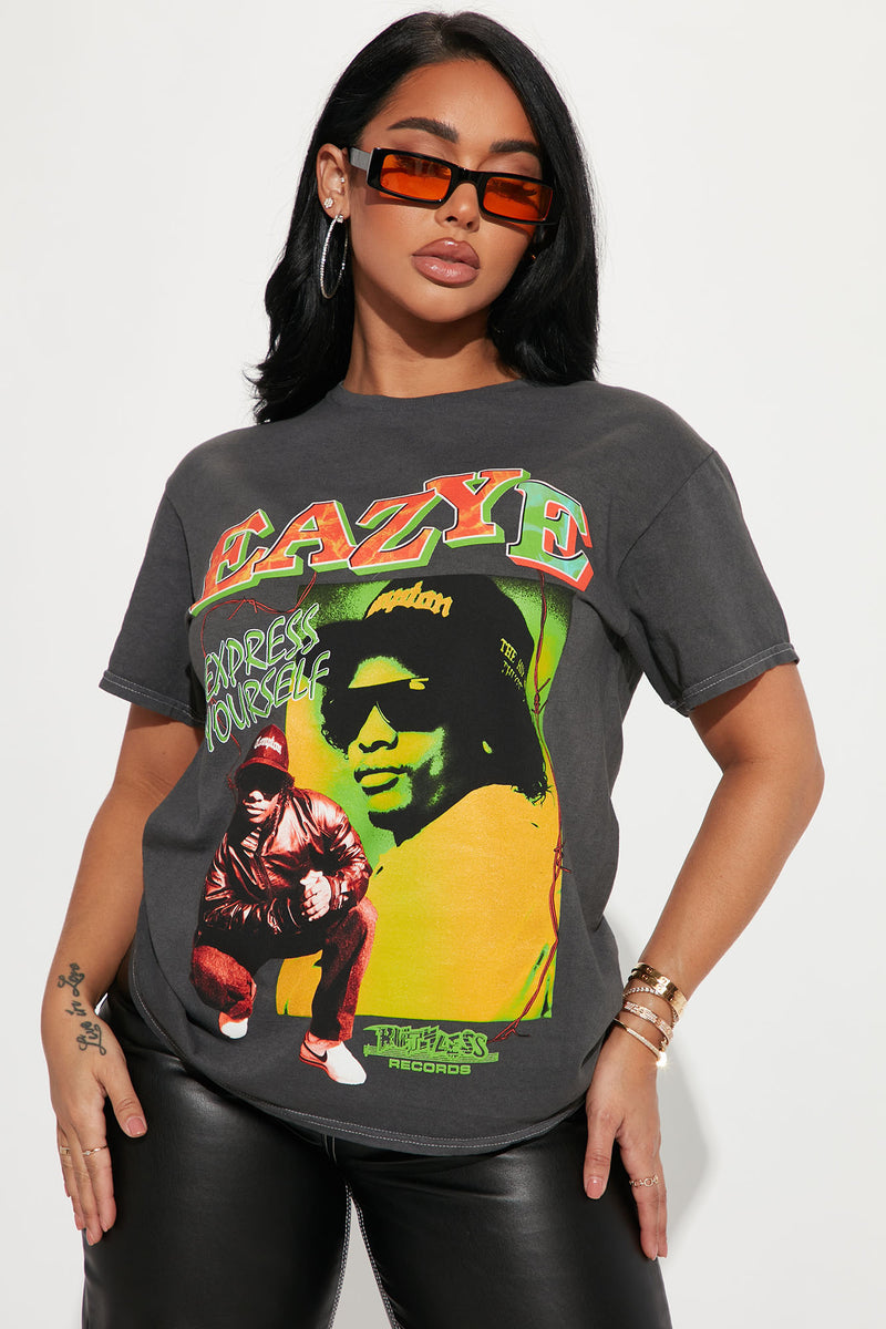 Express Yourself Eazy-E Washed T-Shirt - Black | Fashion Nova, Screens ...