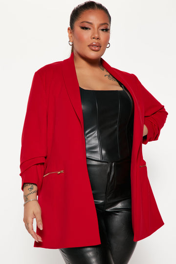 Fashion Nova/ Plus size Jacqueline Fishnet Denim jacket, Women's