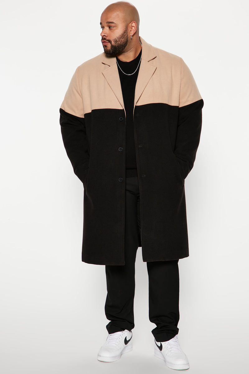 On The Contrast Trench Coat - Black/combo | Fashion Nova, Mens Jackets ...
