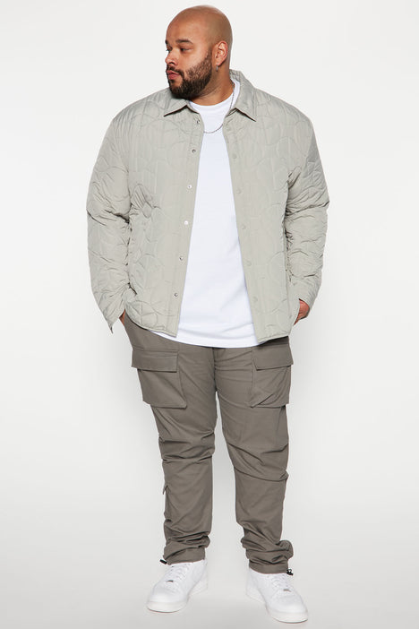 All Good Twill Cargo Pants - Grey, Fashion Nova, Mens Pants