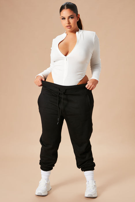 Alex Long Sleeve Seamless Bodysuit - White, Fashion Nova, Bodysuits