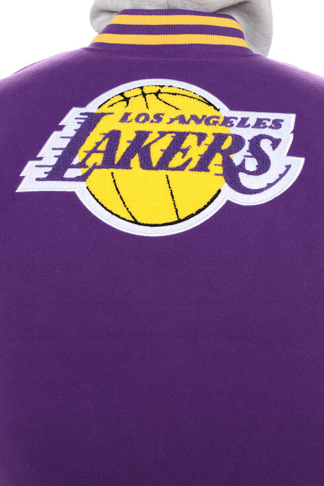 Men's Lakers On The Bias Mesh Shorts Combo in Purple Size Large by Fashion Nova