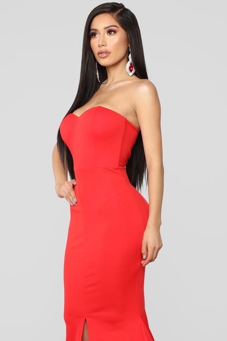 Fashion Nova Size 3X Prom Red Mermaid Dress on Queenly