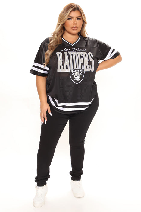 NFL Backward Pass Raiders Jersey - Black, Fashion Nova, Screens Tops and  Bottoms