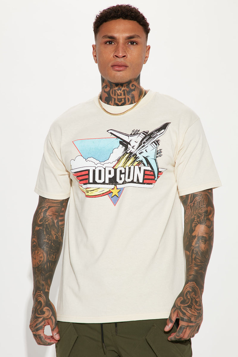 Top Gun In Flight Short Sleeve Tee - Sand | Fashion Nova, Mens Graphic ...