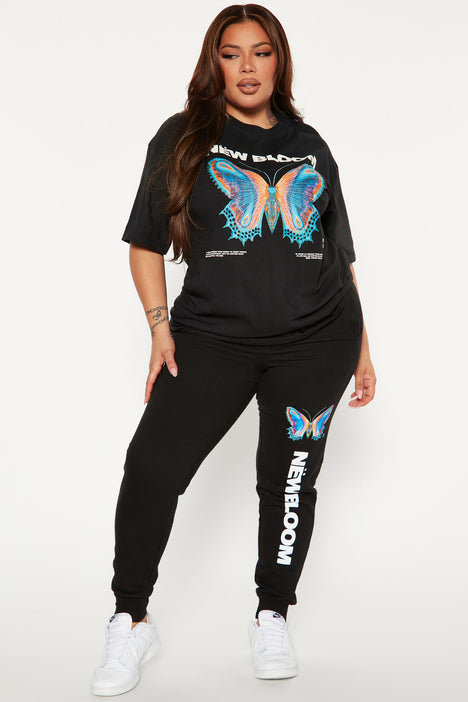 Butterfly & Skull Print Sweatpants  Clothes for women, Clothes, Printed  joggers