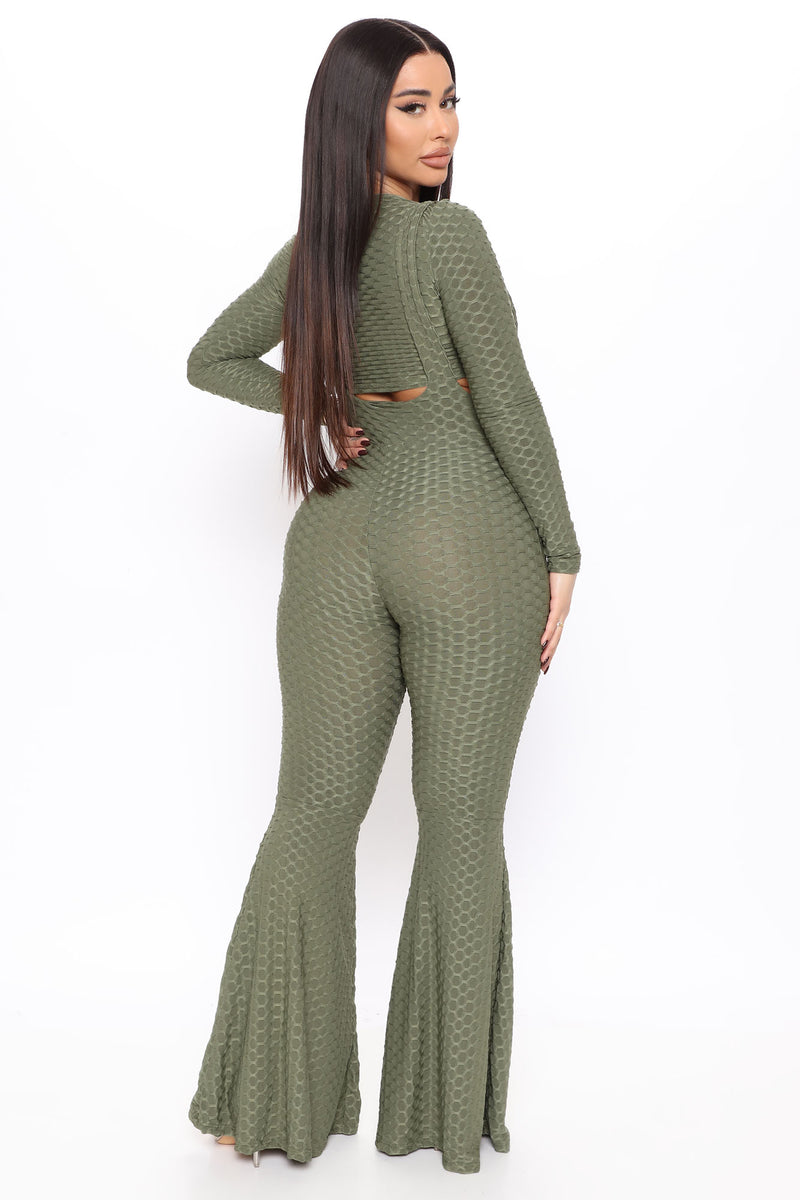 Make Way Honeycomb Pant Set - Olive | Fashion Nova, Matching Sets ...