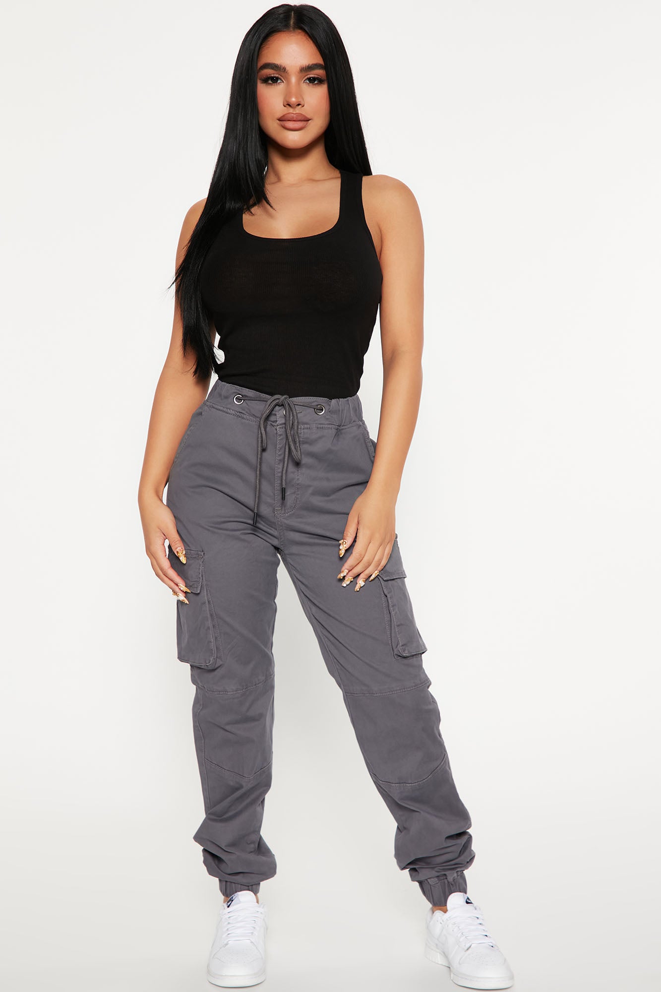 Grey High Waisted Butterfly Print Zip-Up Flare Cargo Pants - Grey / M |  Pants for women, High waisted flares, Pretty outfits