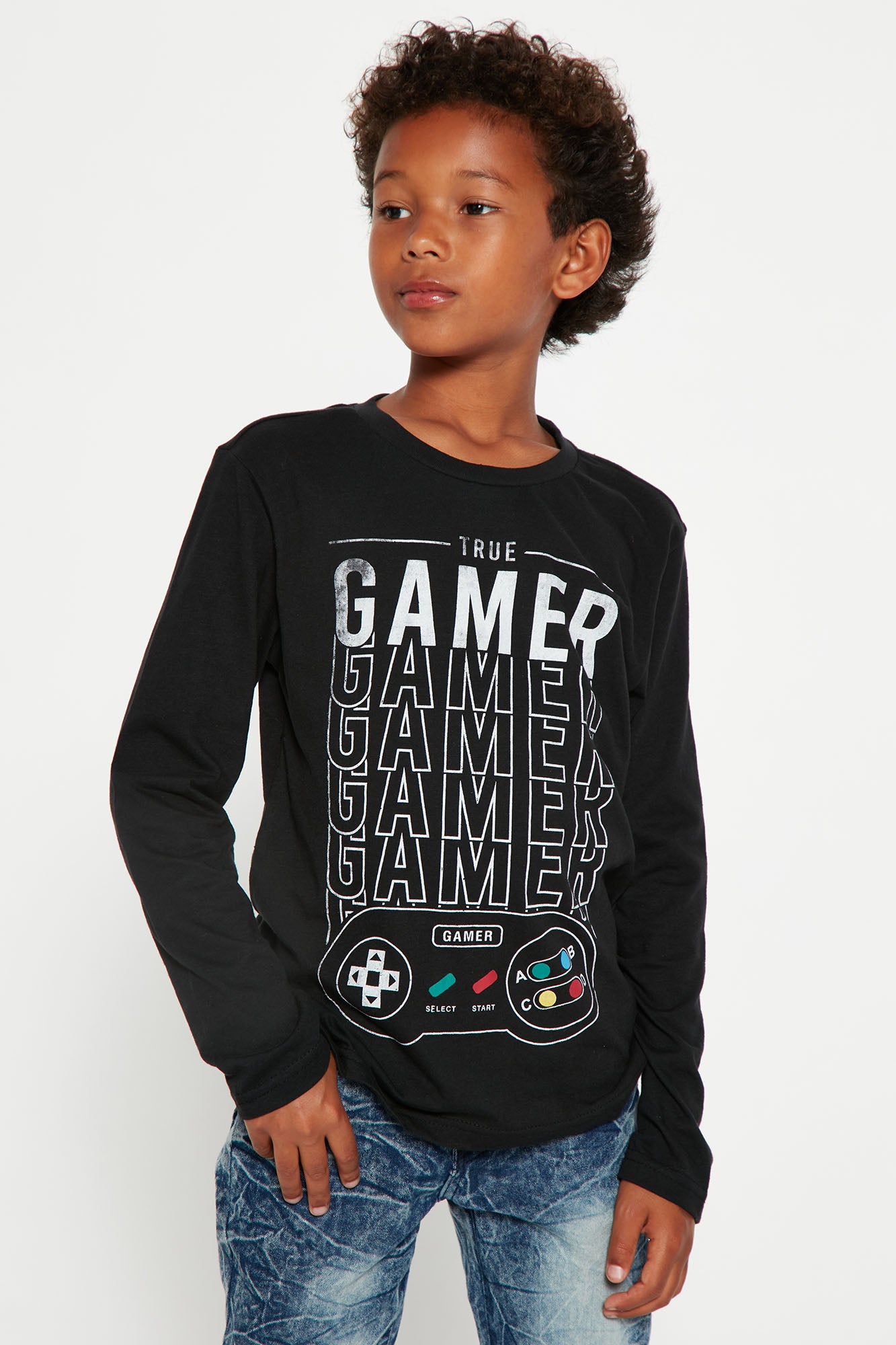 Game Winner Long Sleeve Tops & T-Shirts for Boys Sizes (4+)