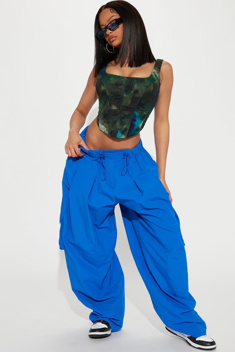 Hard Candy Parachute Pant - Royal | Fashion Nova, Pants | Fashion Nova