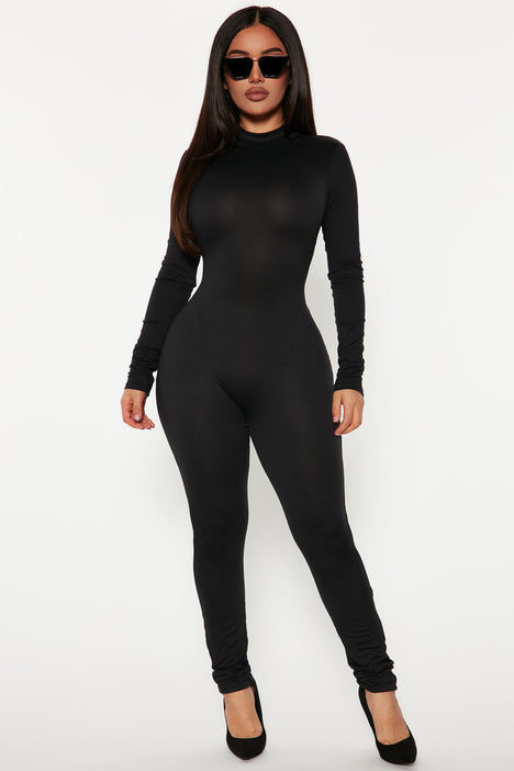 Cryptographic Black Sexy Backless Jumpsuits – SASSY VANILLE
