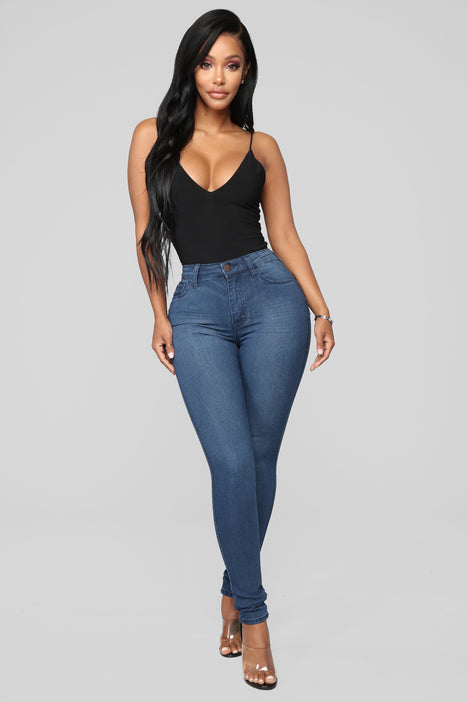 Luxe Ultra High Waist Skinny Jeans - Black, Fashion Nova, Jeans
