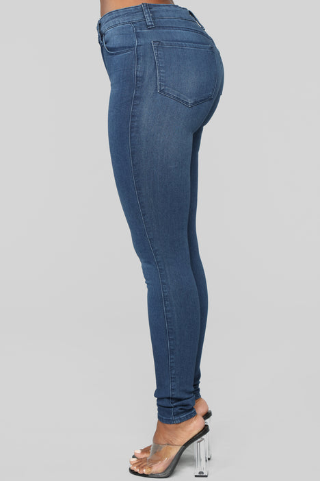 Classic Beauty Booty Lifter Skinny Jeans - Dark Denim