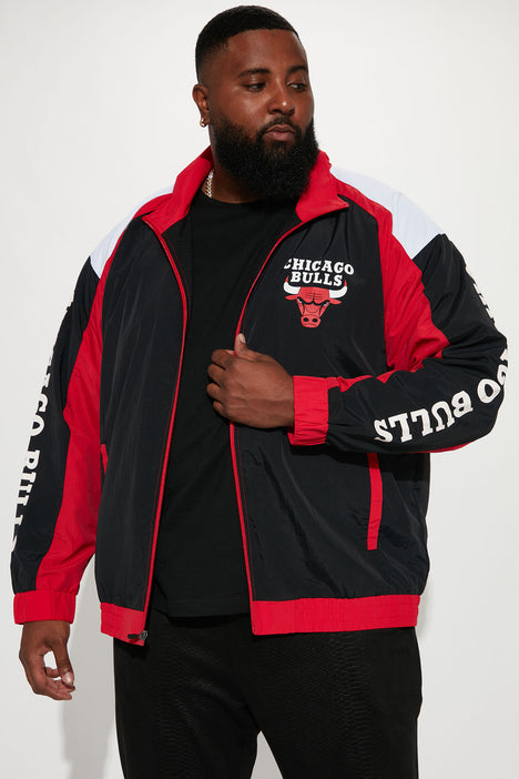 white and red chicago bulls jacket