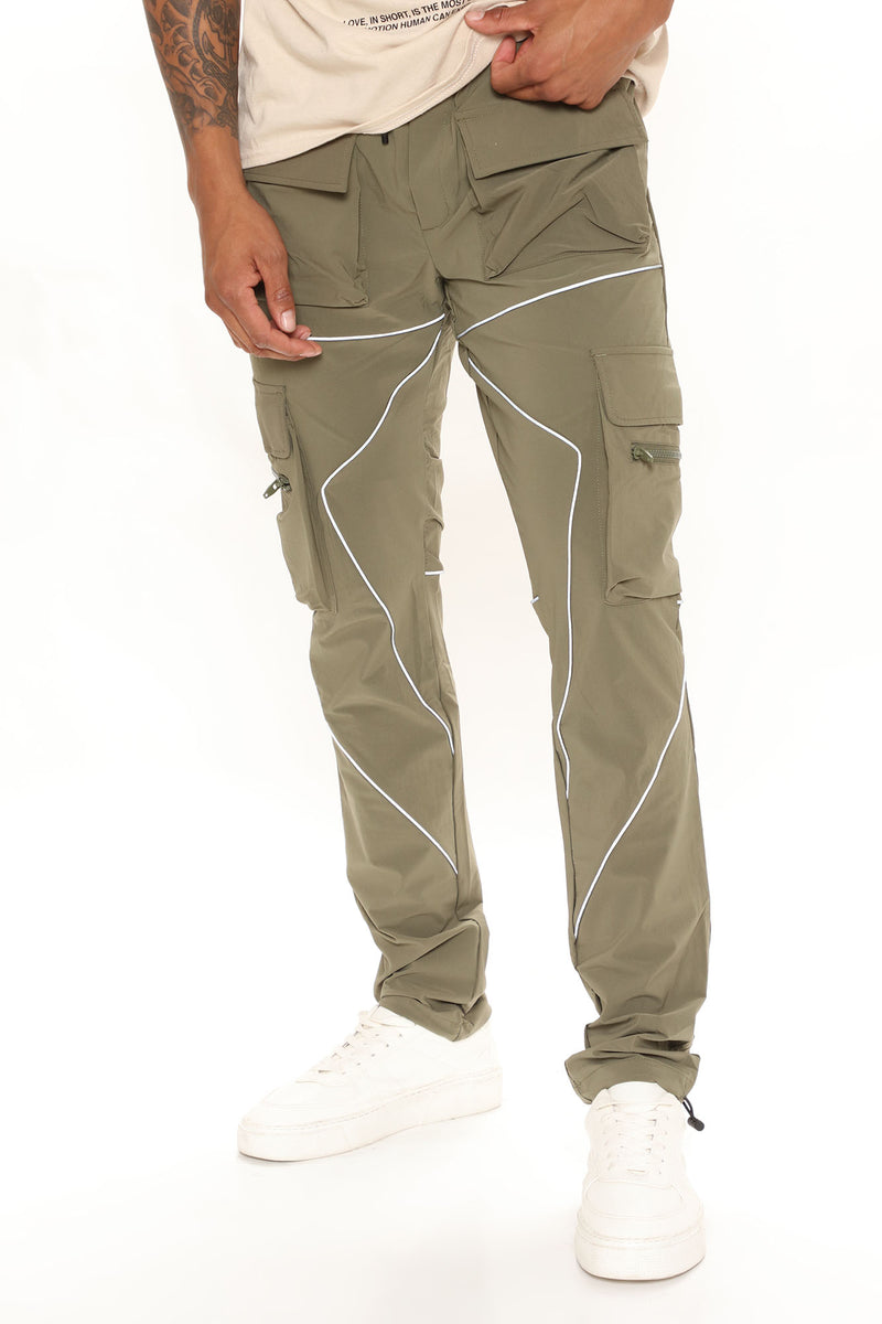 Next Flex Zipper Cargo Pants - Olive | Fashion Nova, Mens Pants ...