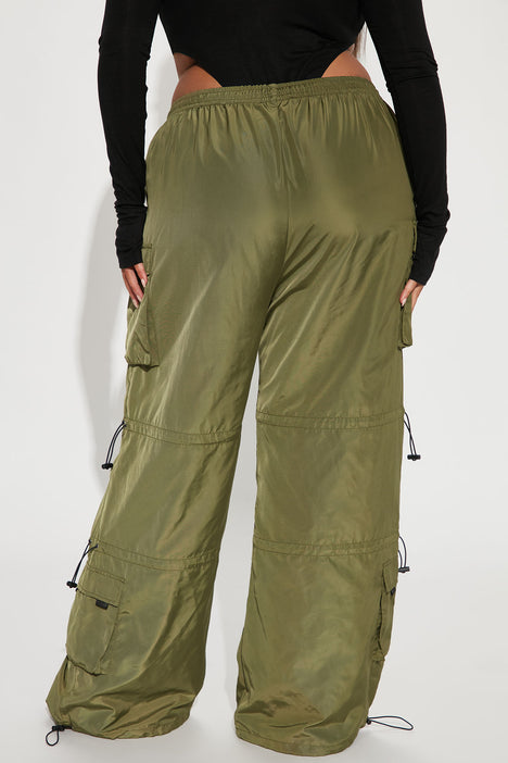 Pants Rush Fashion Parachute Nova, Rush | | Pant Fashion Nova - Olive