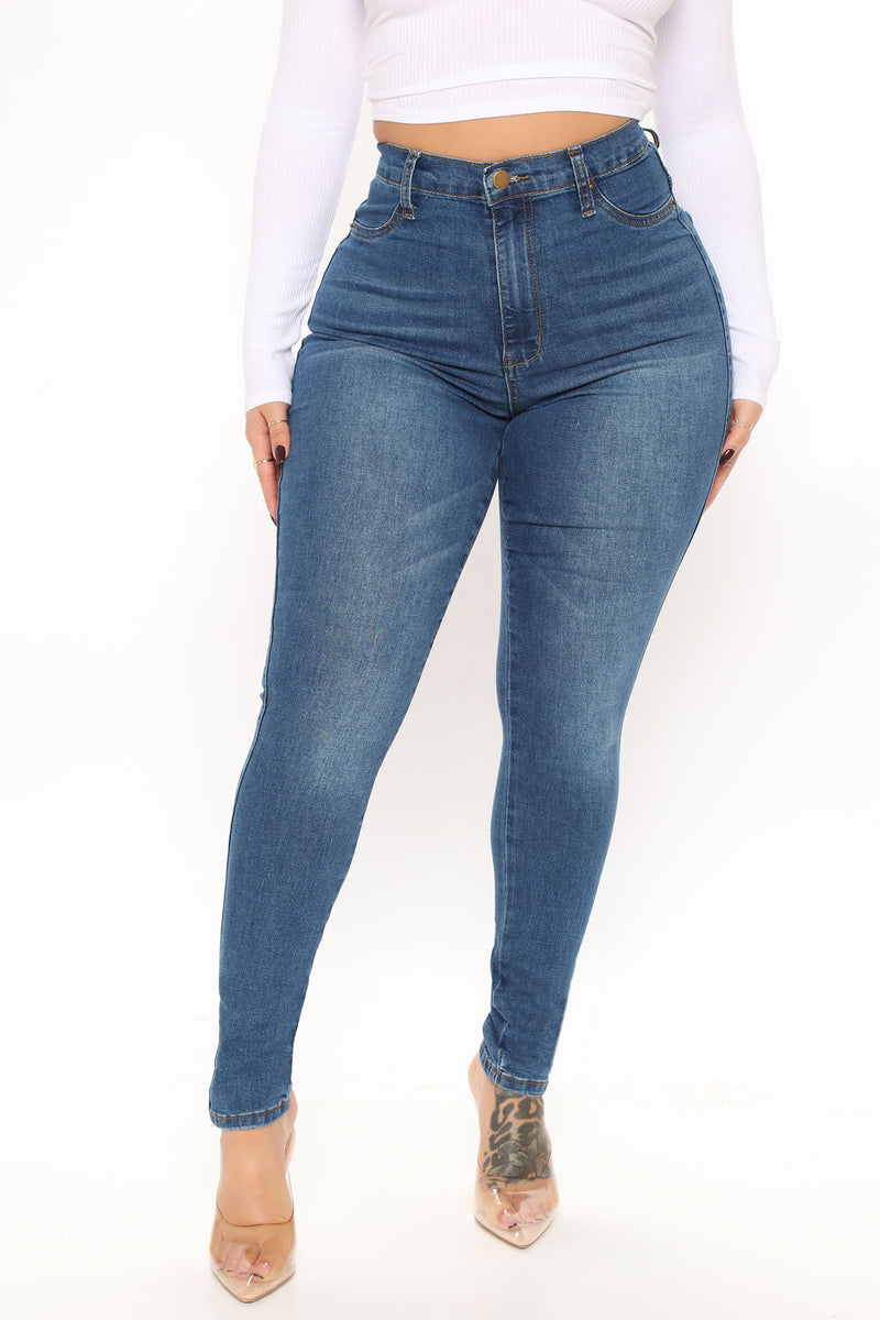 Say It Louder Stretch Jeggings - Medium Blue Wash | Fashion Nova, Jeans ...
