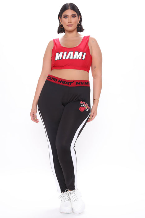 KLEW NBA Women's Miami Heat Aztec Print Leggings – Fanletic