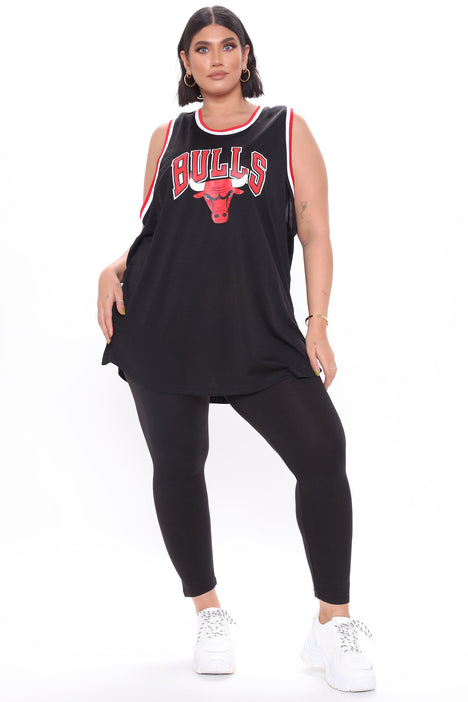 NBA Three Point Contest Bulls Tank - Black, Fashion Nova, Screens Tops and  Bottoms