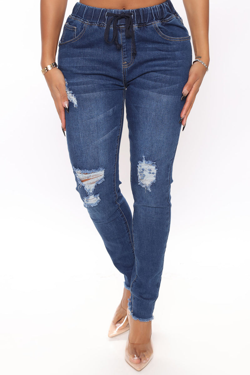 Keep it Simple Skinny Jogger Jeans - Dark Wash | Fashion Nova, Jeans ...