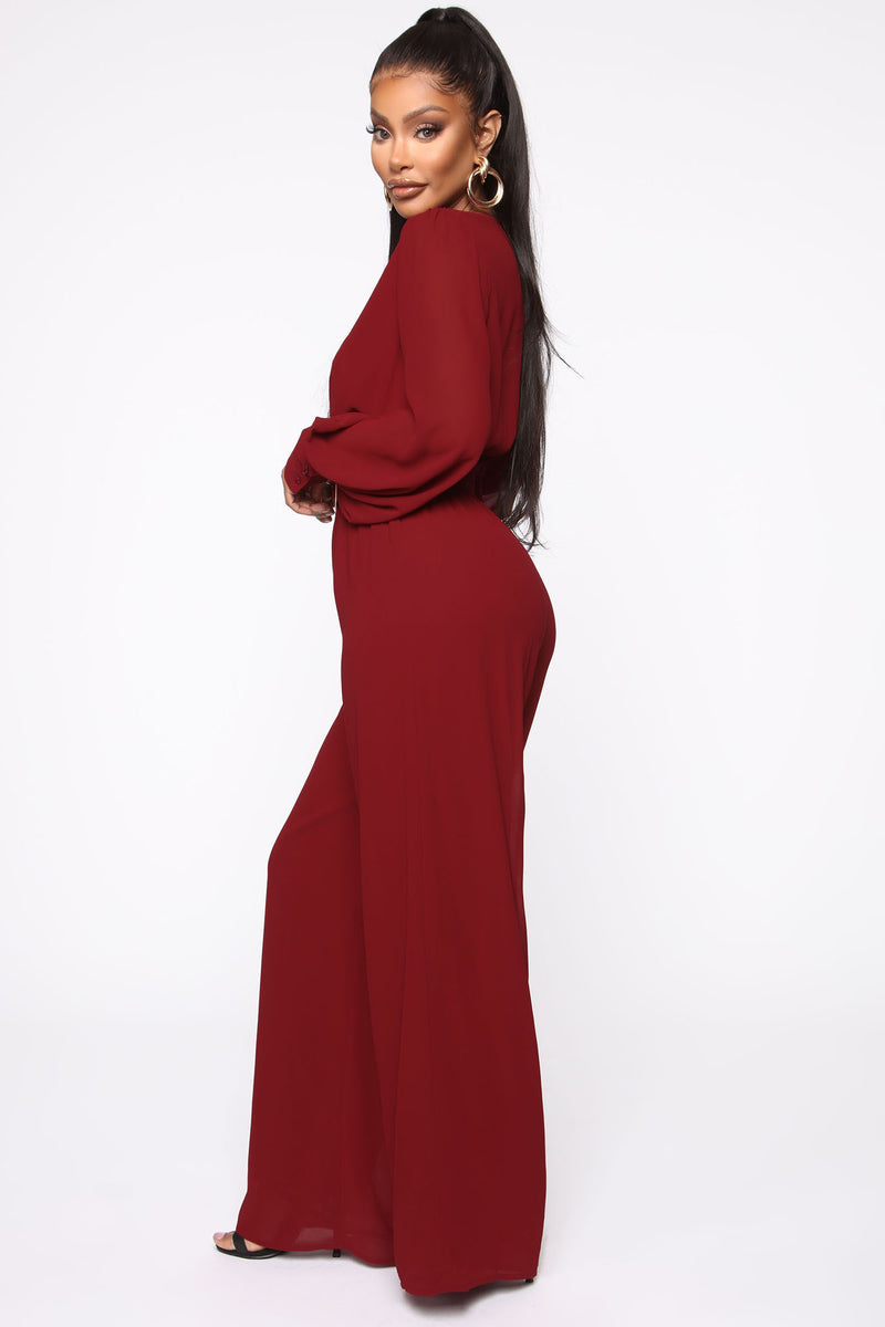 Dahlia Belted Jumpsuit - Burgundy | Fashion Nova, Jumpsuits | Fashion Nova