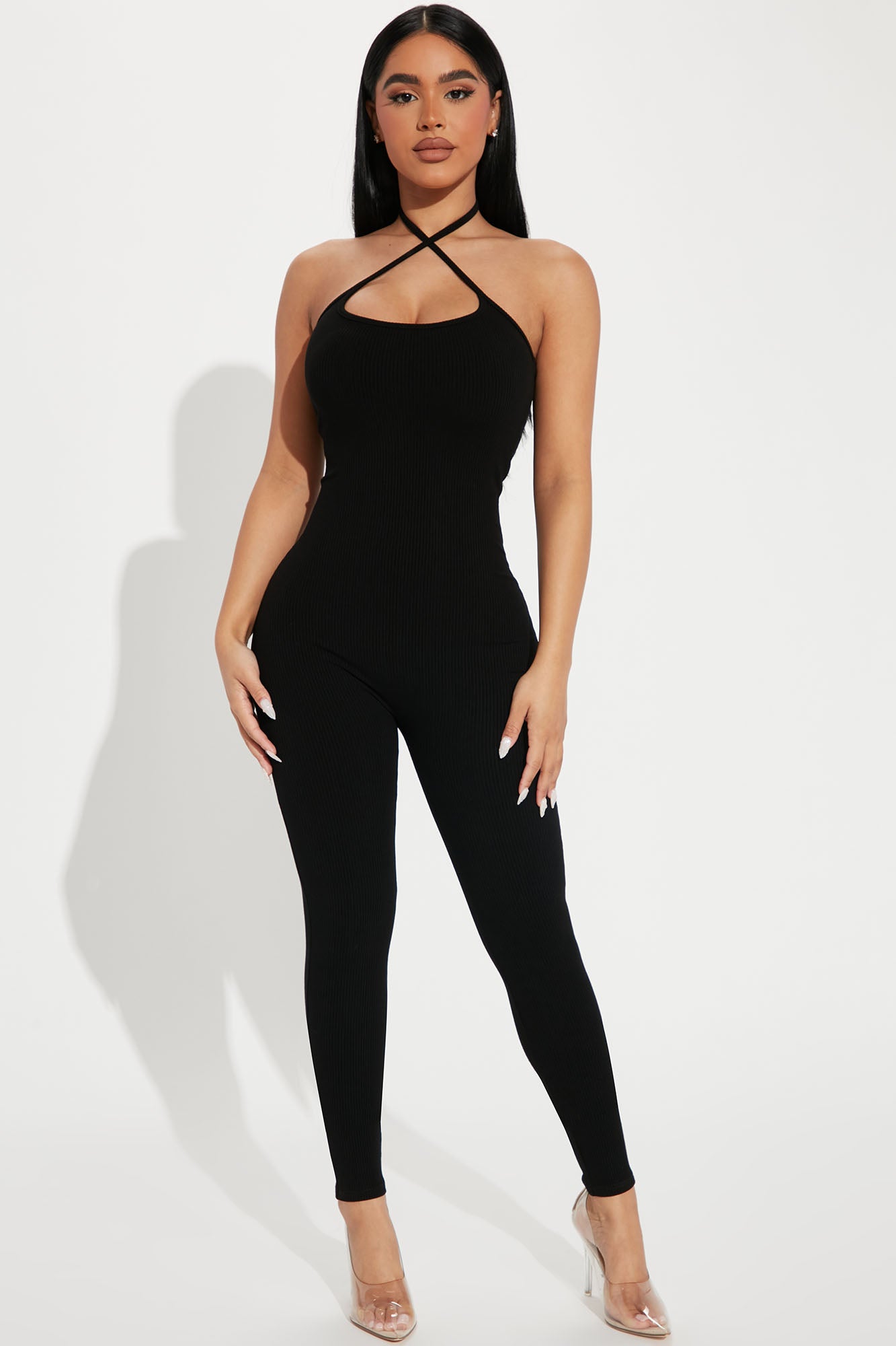 Amari Snatched Jumpsuit - Black, Fashion Nova, Jumpsuits
