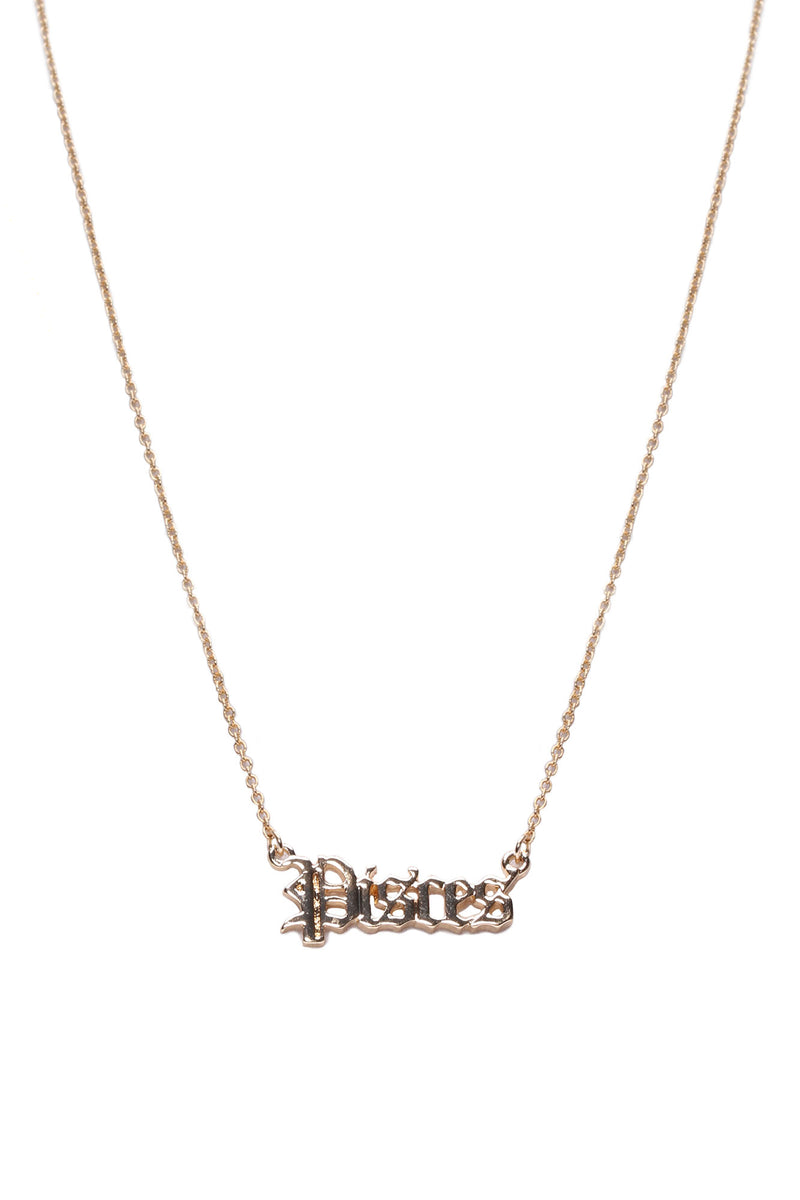 Pisces Pendant Necklace - Gold | Fashion Nova, Jewelry | Fashion Nova