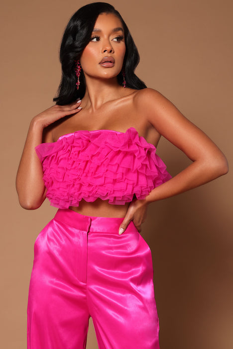 Mireya Pant Suit Hot Pink, Fashion Nova Suits Woman