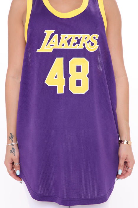 NBA Head Coach Lakers Jersey Top- Purple  Lakers outfit, Jersey top, Shirt  outfit women