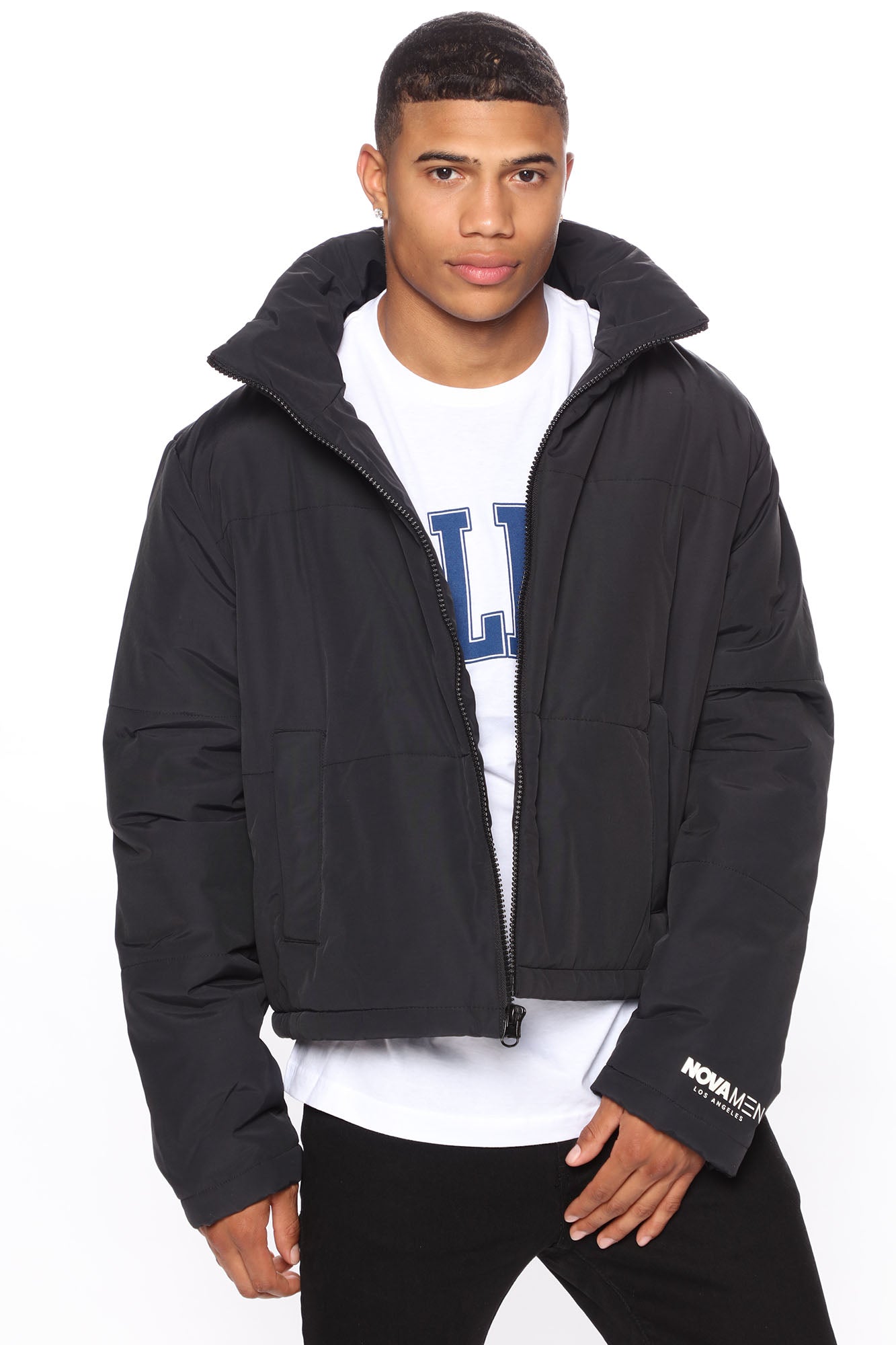 NovaMen Crop Puffer Jacket - Black | Fashion Nova, Mens Jackets