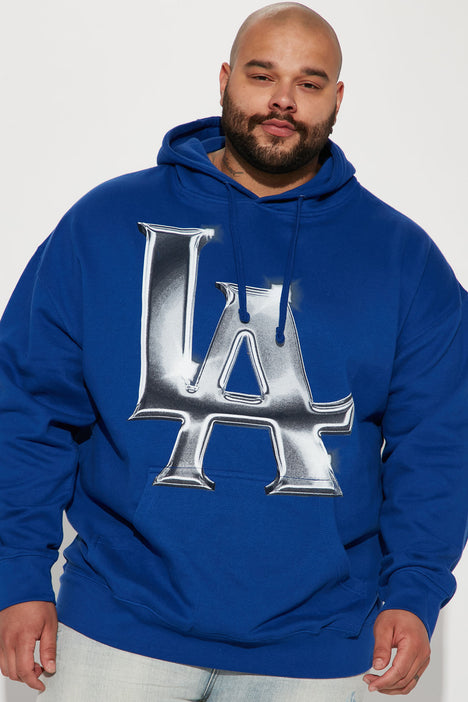 Los Angeles Dodgers Back Arch Name Hoodie Sweatshirt 19 Blue / 2XL
