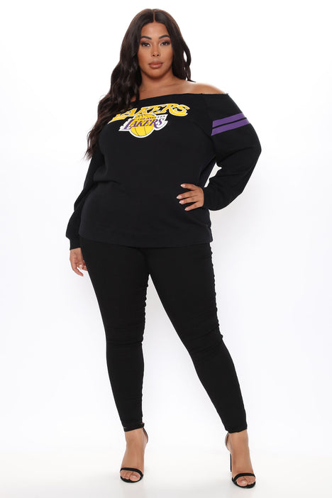 NBA Pass The Ball Lakers Hoodie - Yellow, Fashion Nova, Screens Tops and  Bottoms