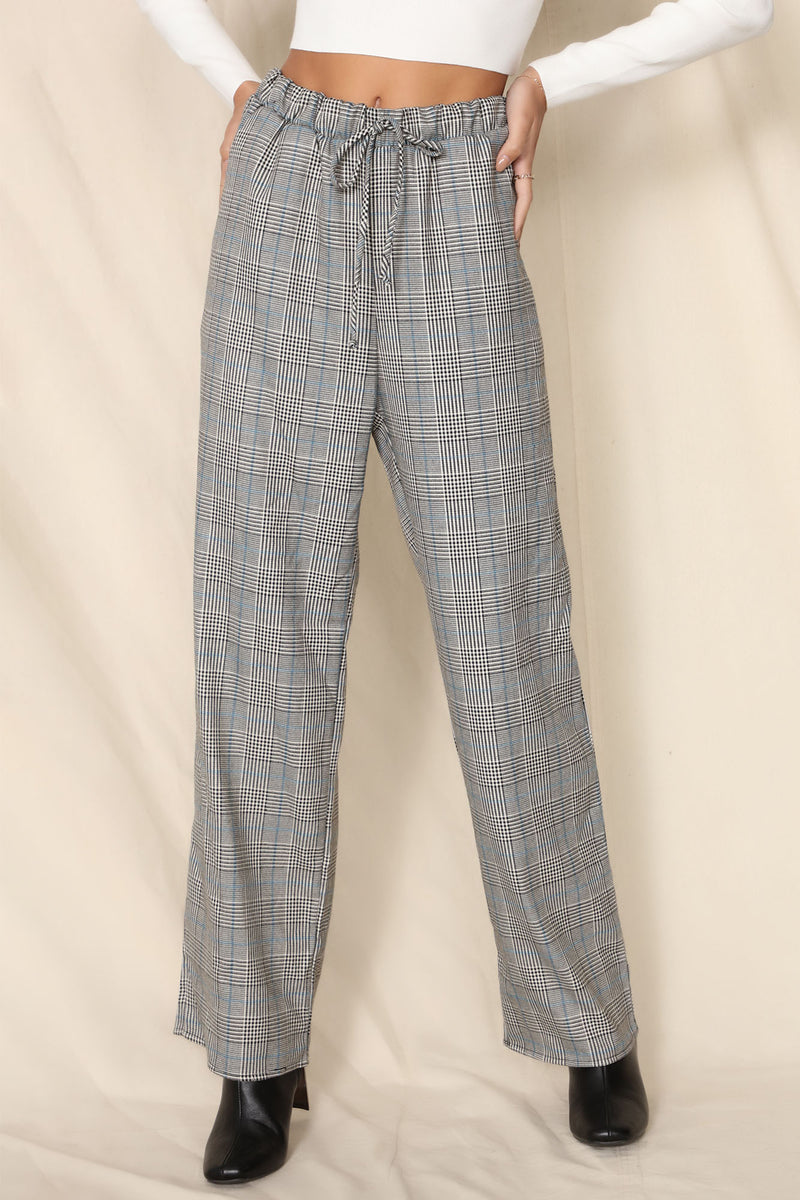 Anabel Plaid Trouser - Black/Blue | Fashion Nova, Nova Vintage ...