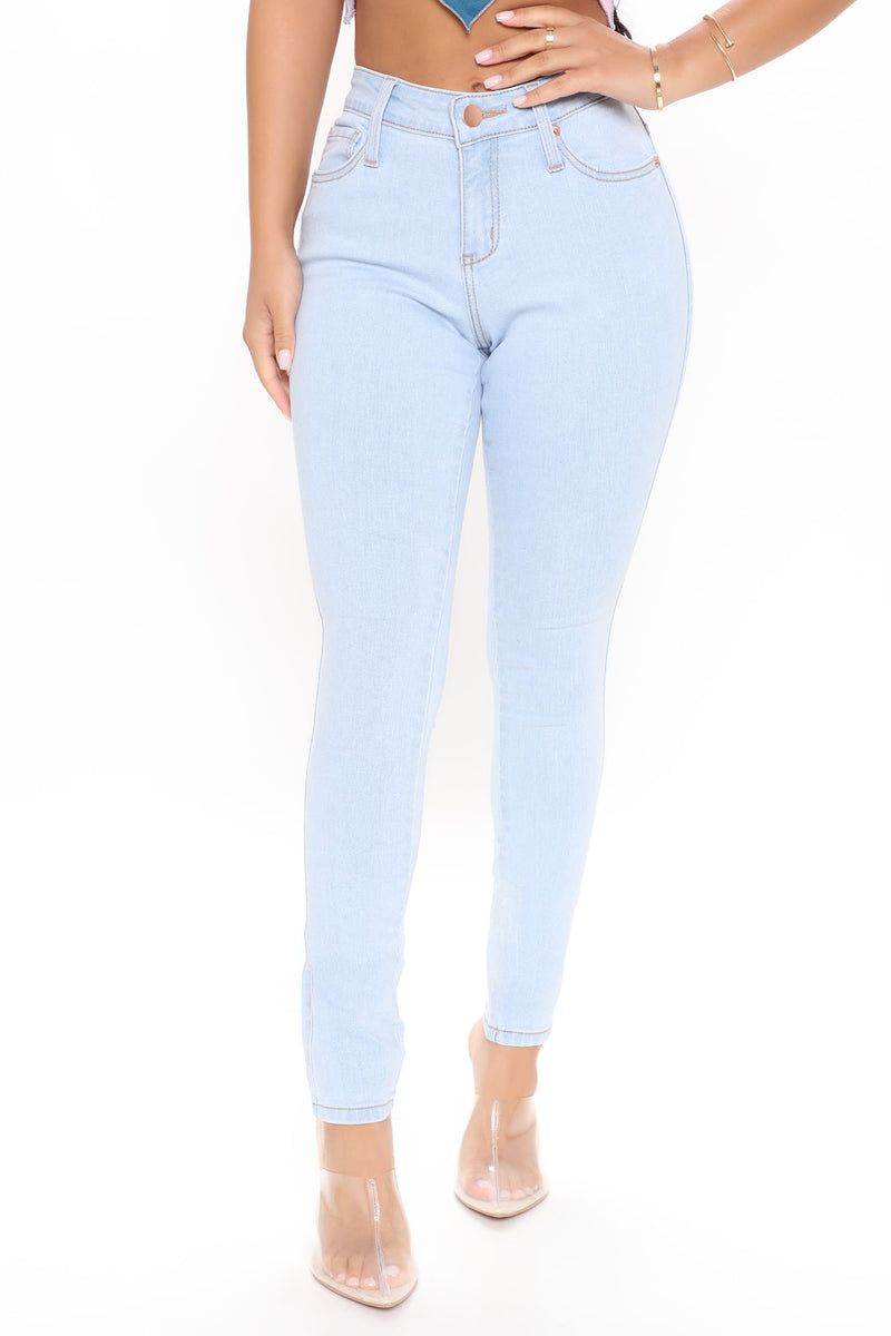 Anna Mid Rise Skinny Jeans - Light Blue Wash | Fashion Nova, Jeans ...