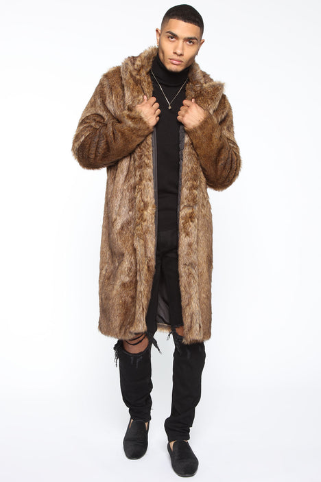Buy Brown Faux Fur Jacket 16 | Jackets | Tu