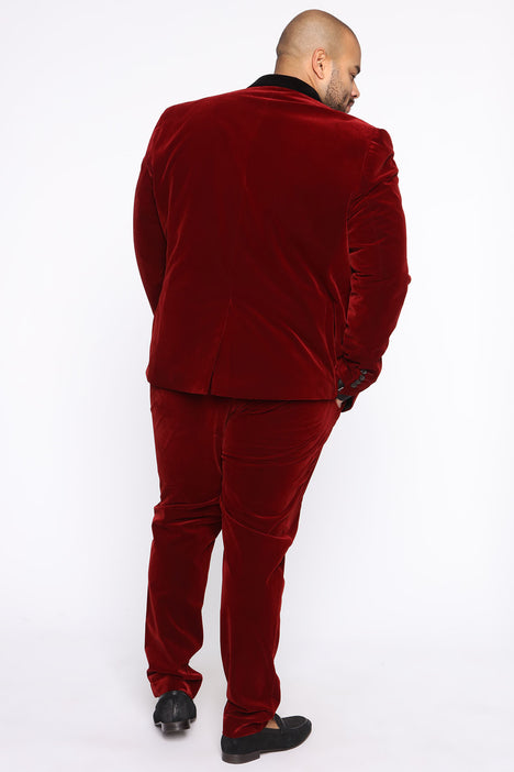 Red Flared cotton-blend velvet suit trousers | Gucci | MATCHES UK