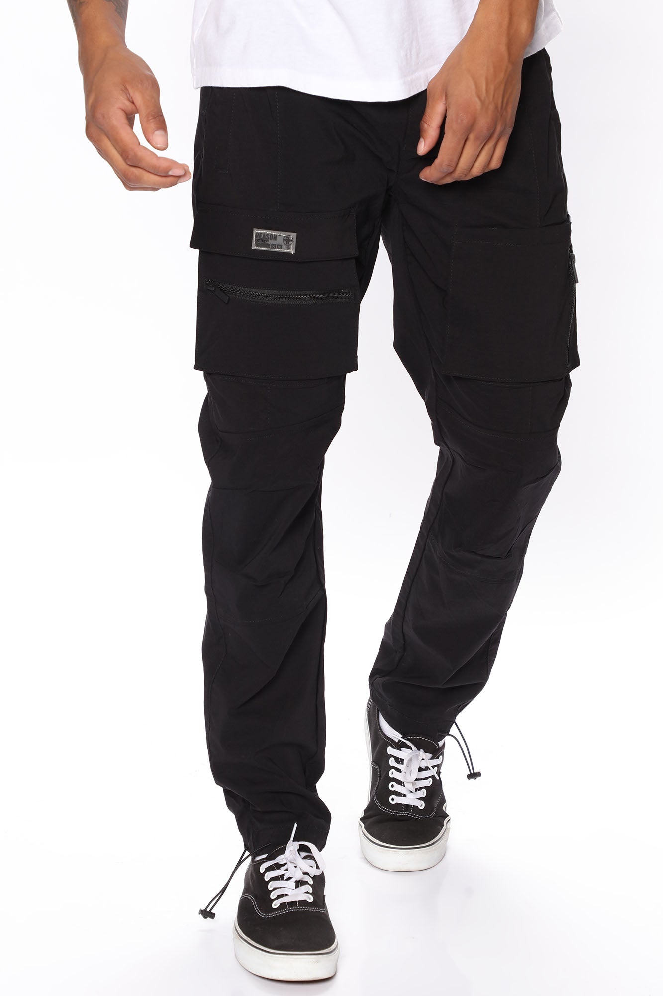 Easy Nylon Cargo Pants - Black | Fashion Nova, Mens Pants ...