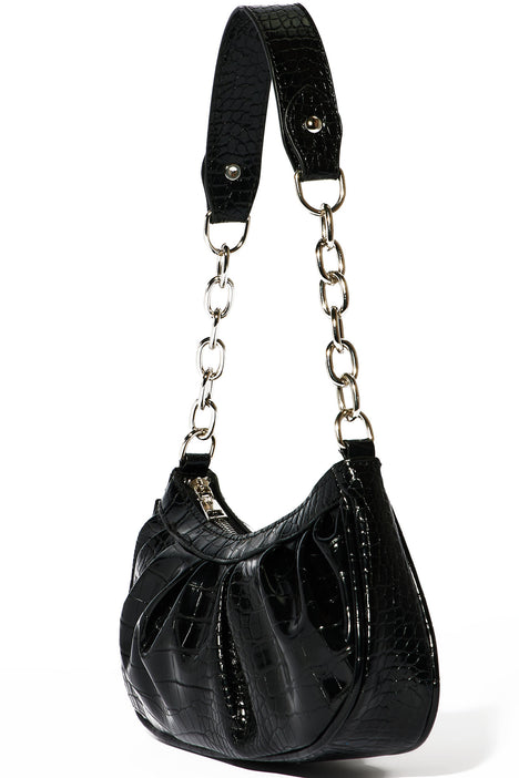 Real Stunner Black Quilted Crossbody Bag