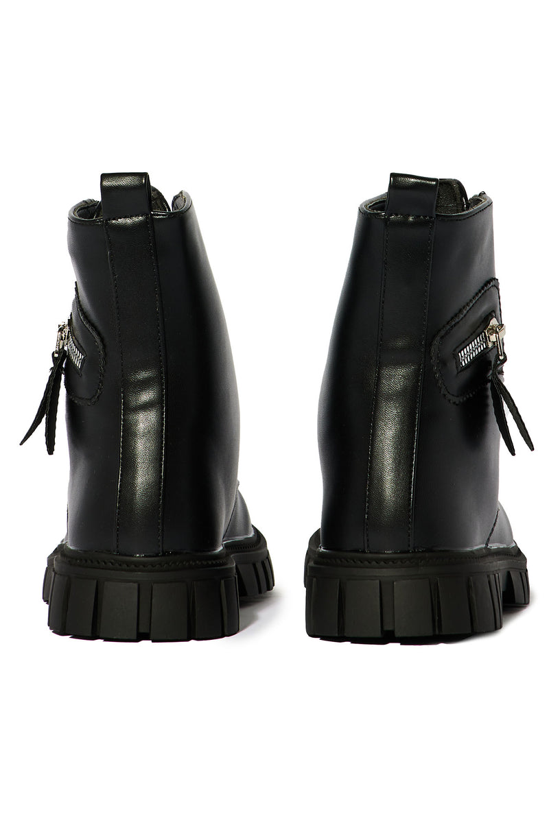 Mini Zip It Up Combat Boots - Black | Fashion Nova, Kids Shoes ...