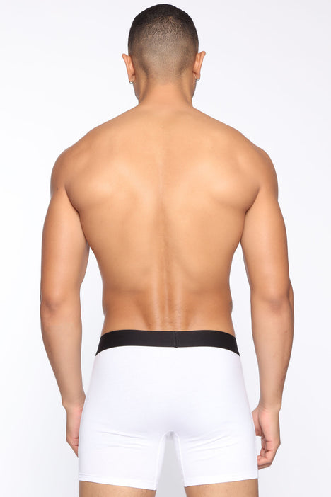 FN Boxer Brief - White, Fashion Nova, Mens Underwear