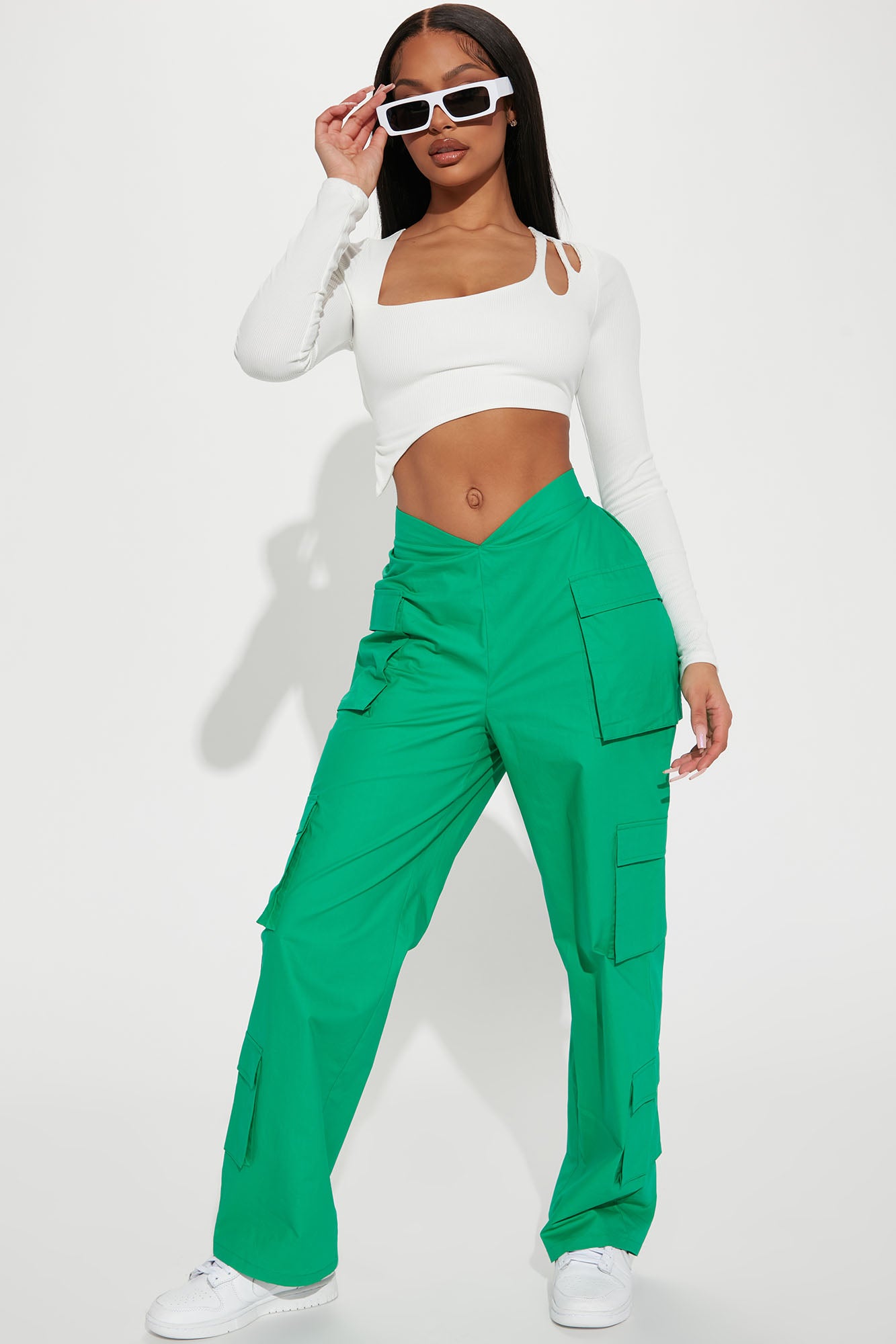 Green Neon Kelly Combat Trousers